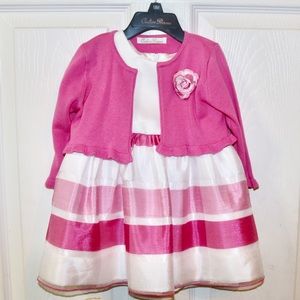 Couture Princess Dress 18m Pink/White